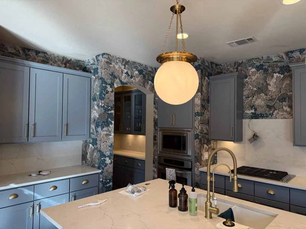 Residential wallpaper installation in Portland